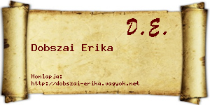 Dobszai Erika névjegykártya